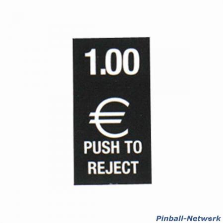 Geldeinwurfschild 1 Euro