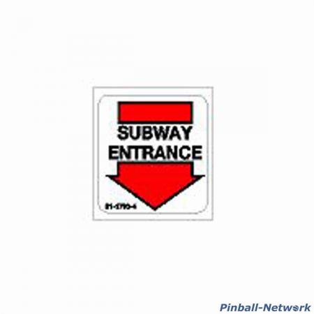 Judge Dredd Subway Entrance Decal