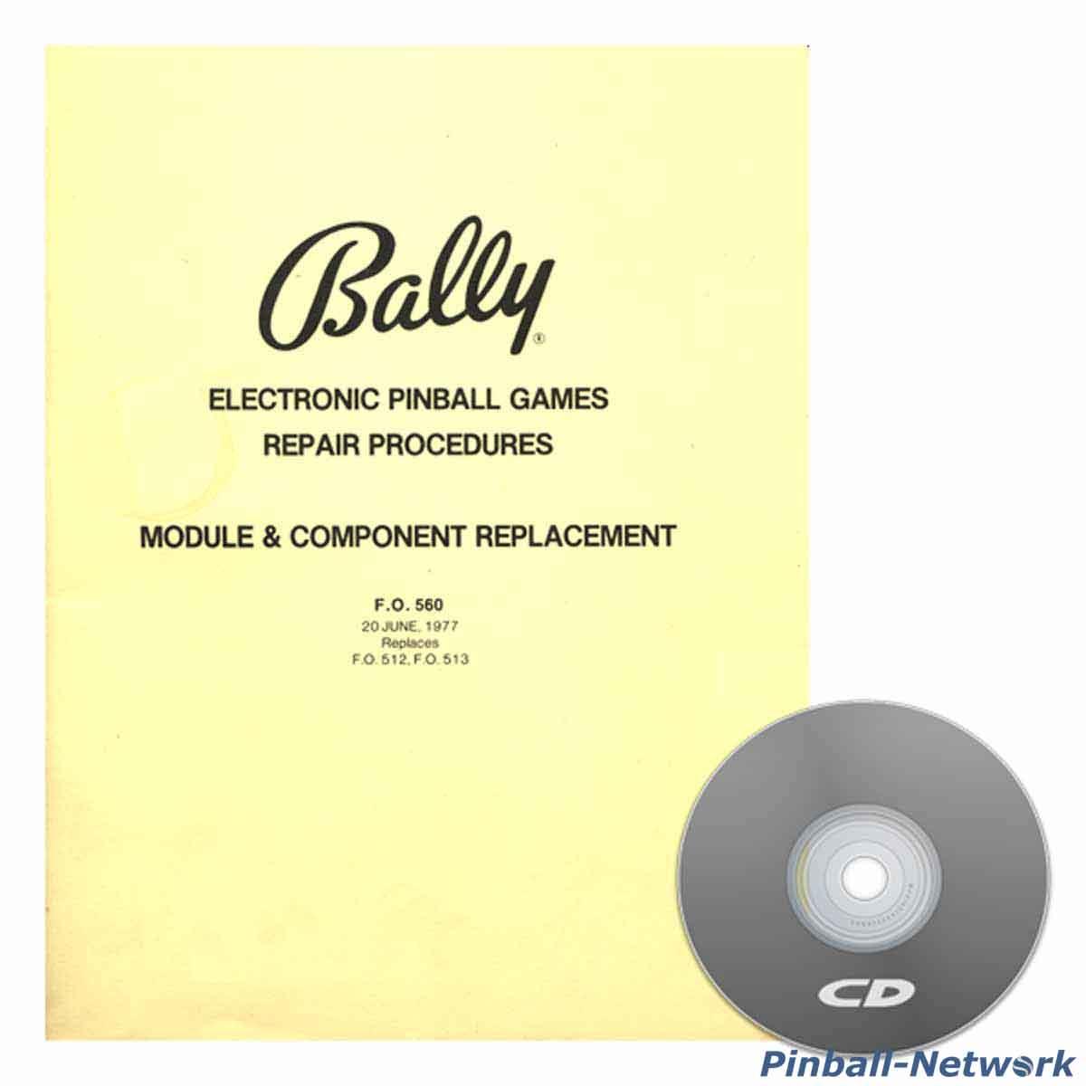 Bally Electronic Pinball Games Repair Procedures FO 560