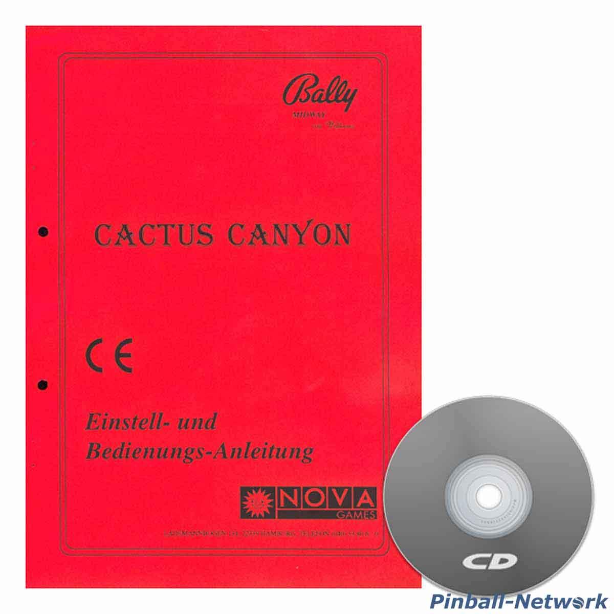 Cactus Canyon Einstell- und Bedienungs-Anleitung