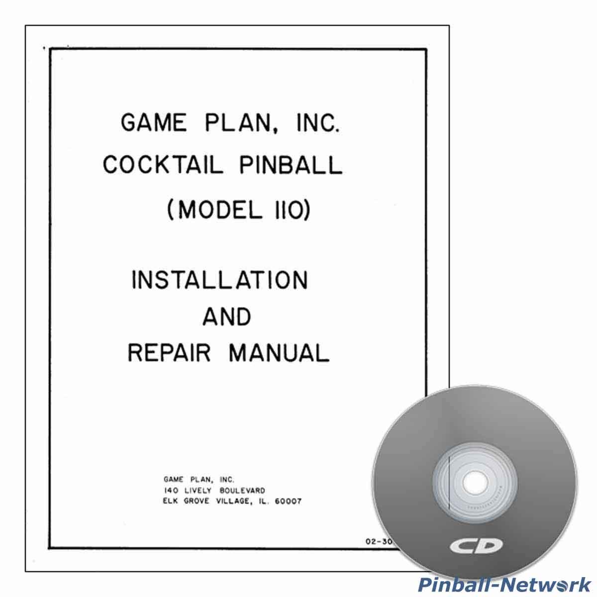 Cocktail Pinball Installation and Repair Manual