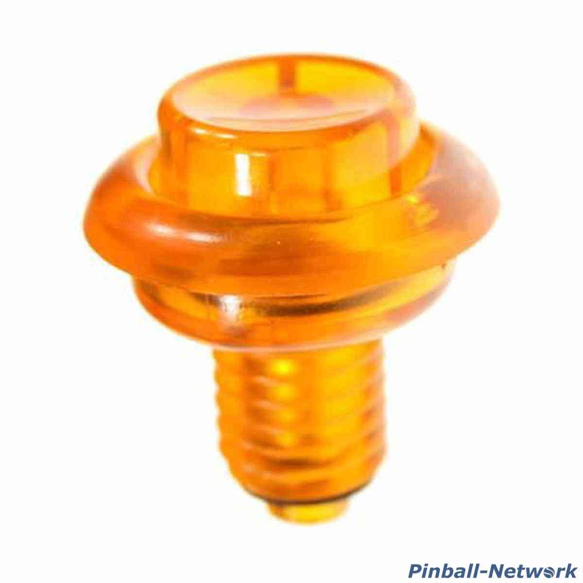 Flipperknopf orange transparent