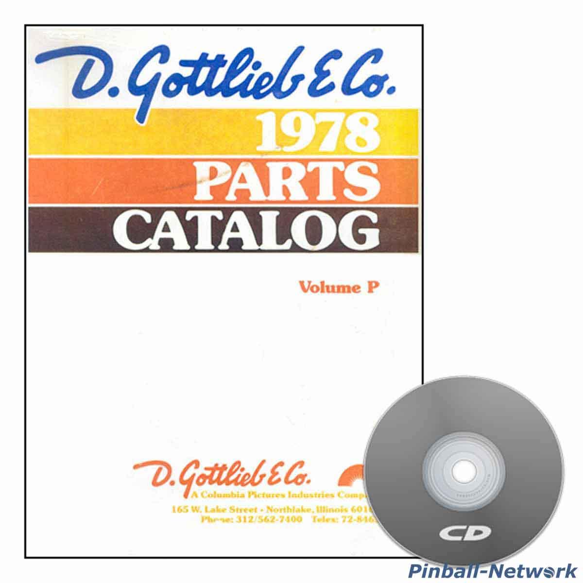 Gottlieb Parts Catalog 1978