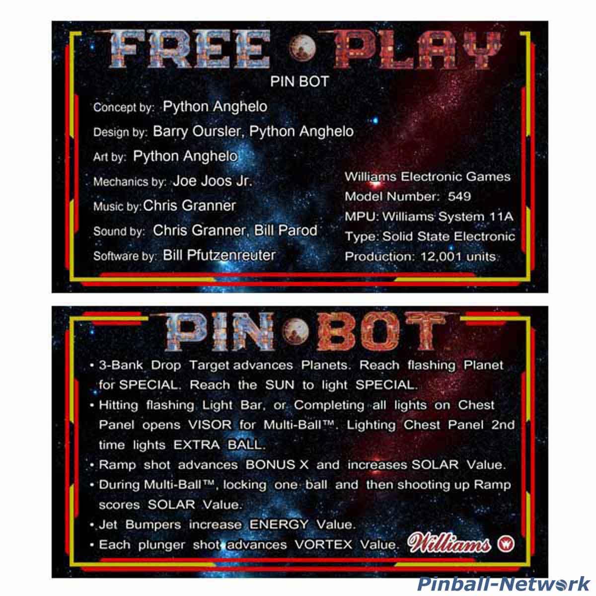 Pin Bot Custom Cards