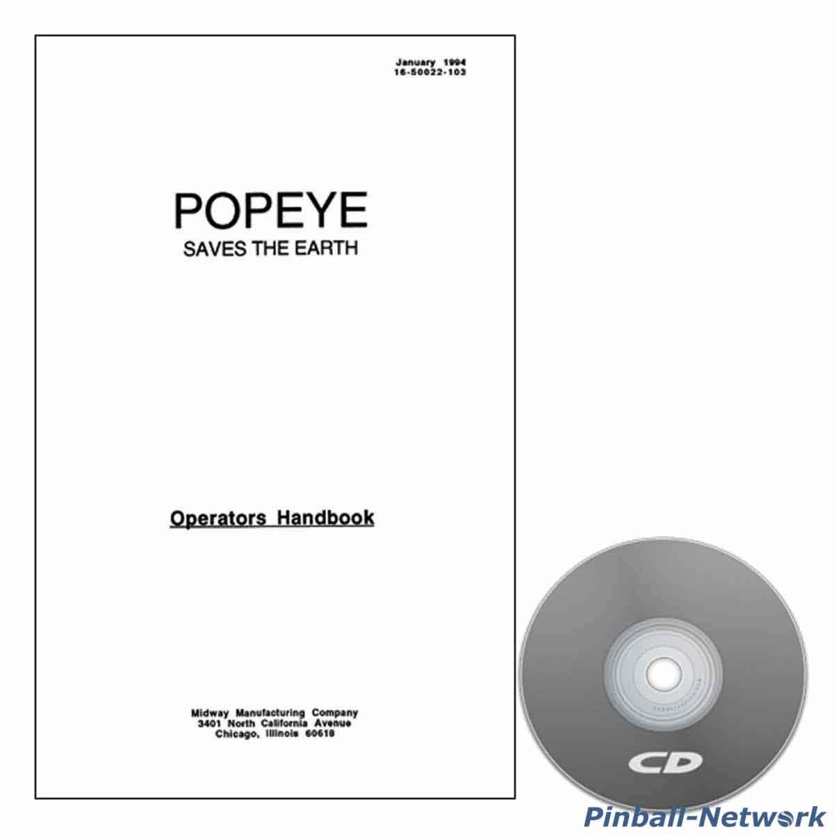 Popeye Saves The Earth Operators Handbook